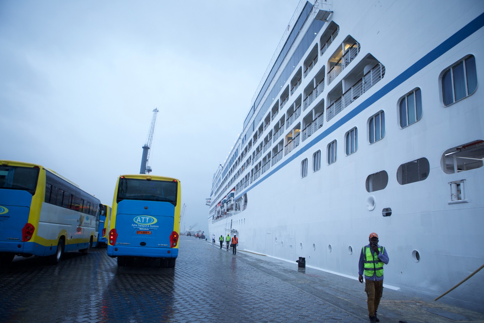 Arrivée du navire de croisière au port de Lomé